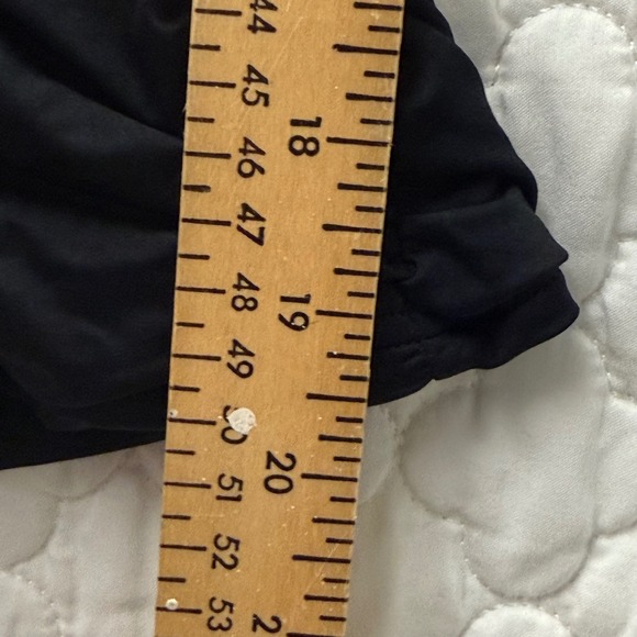 DKNY‎ Black Bandeau Soft Cup Shirred Ruched Swim Dress Size 12 - Picture 10 of 11